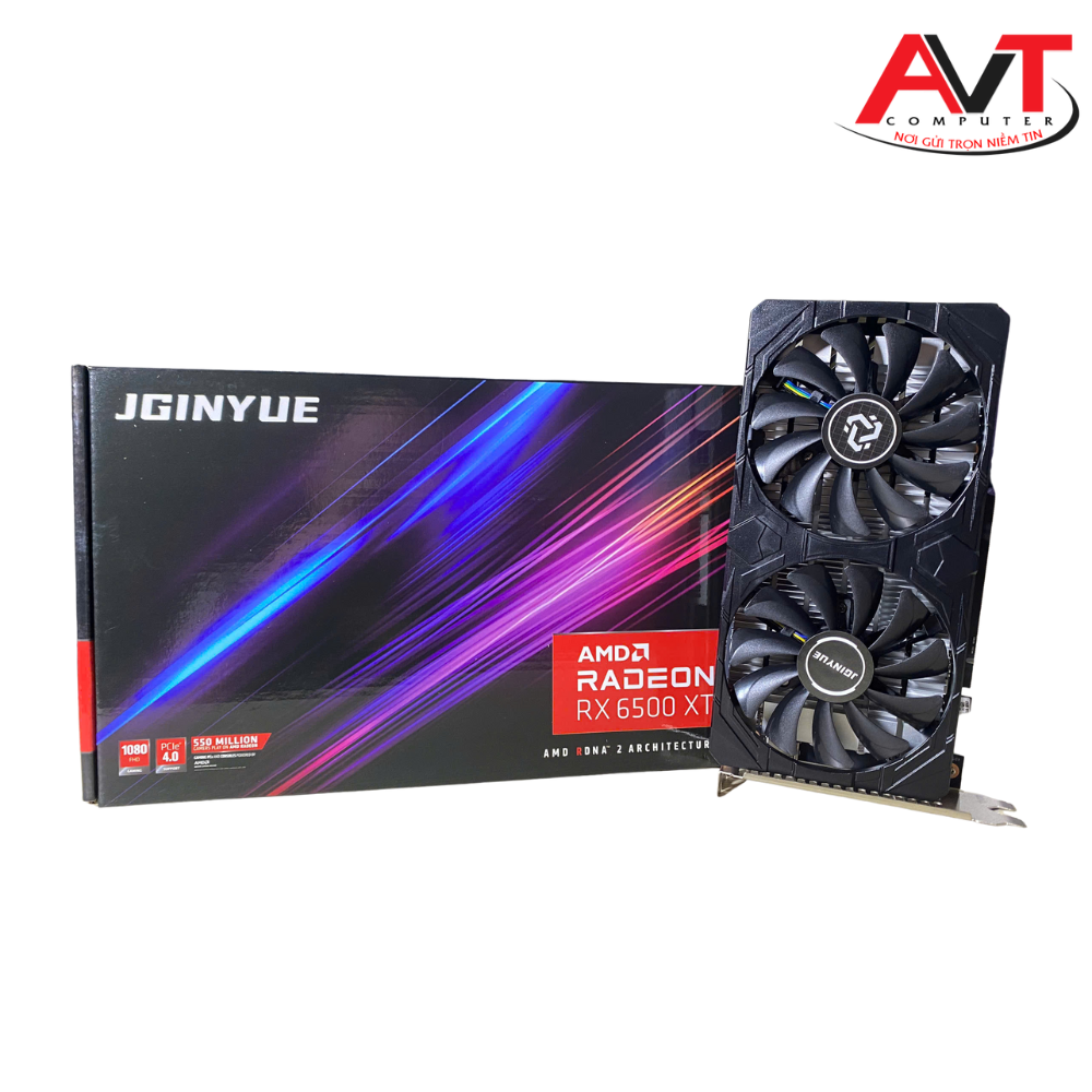 VGA AMD Jginyue RX 6500XT 4GB DDR6 64 BIT (HDMI+DP)