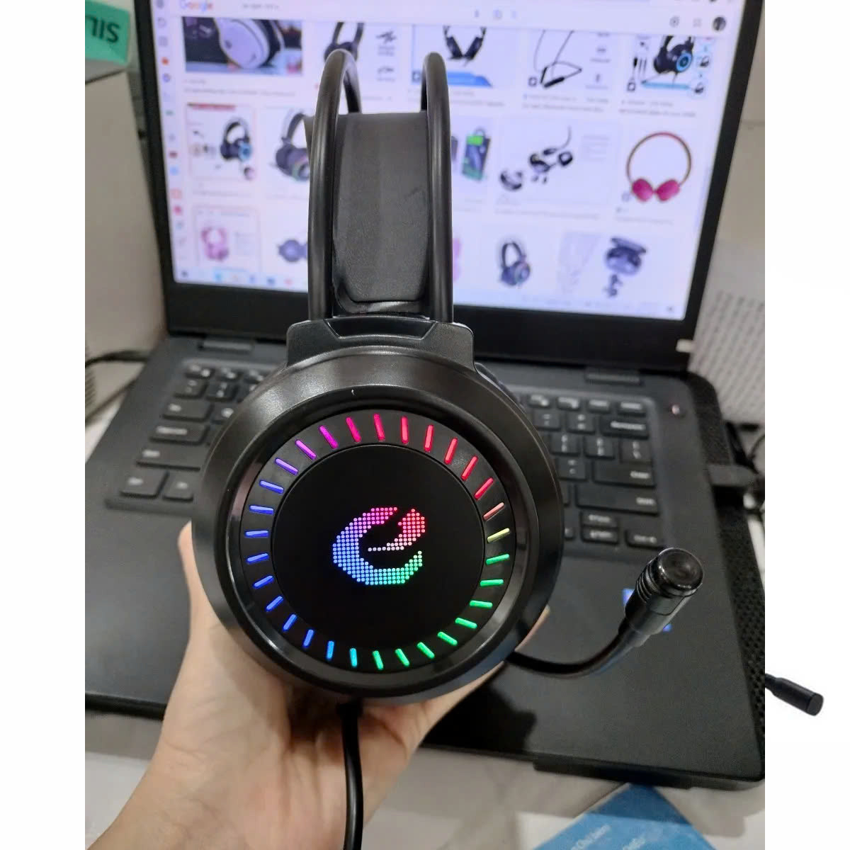 Tai nghe Gaming chữ E LED (Đầu USB)