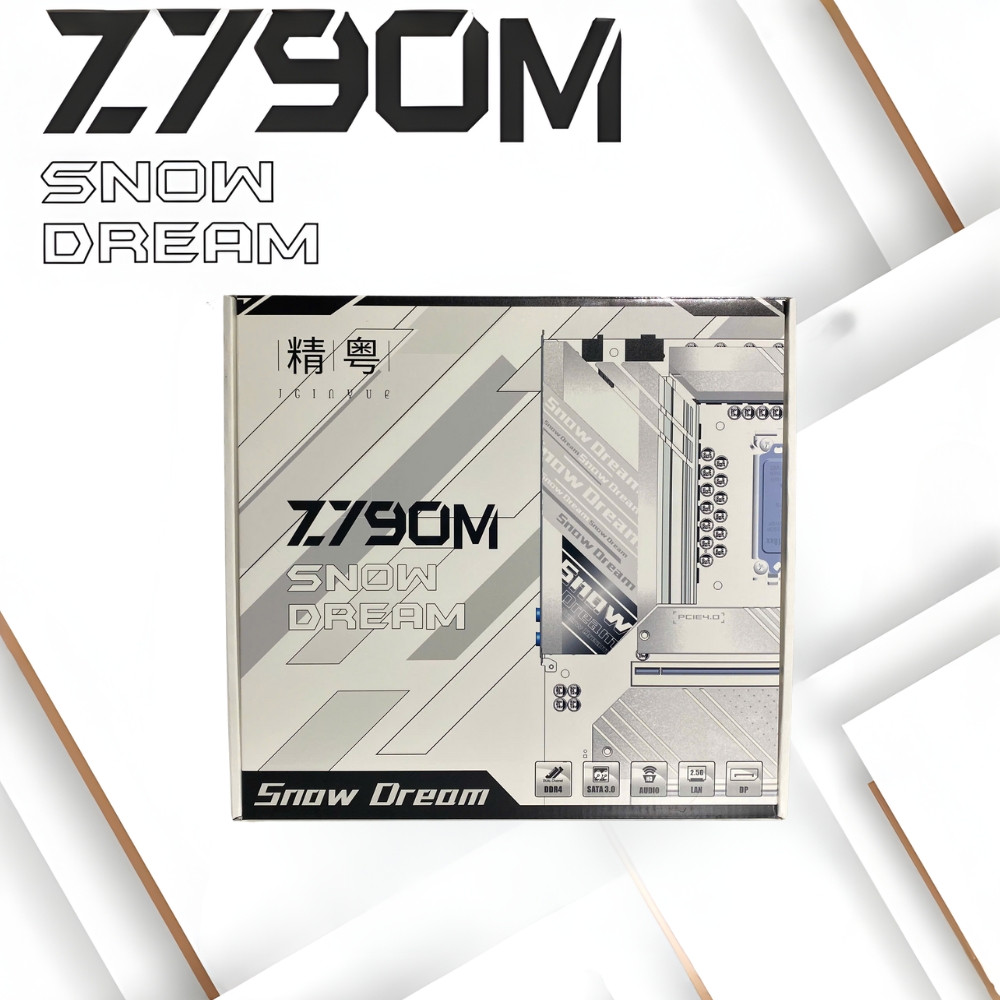 Mainboard JGINYUE Z790 Snow Dream DDR5 Gaming, Bảo Hành 36 Tháng
