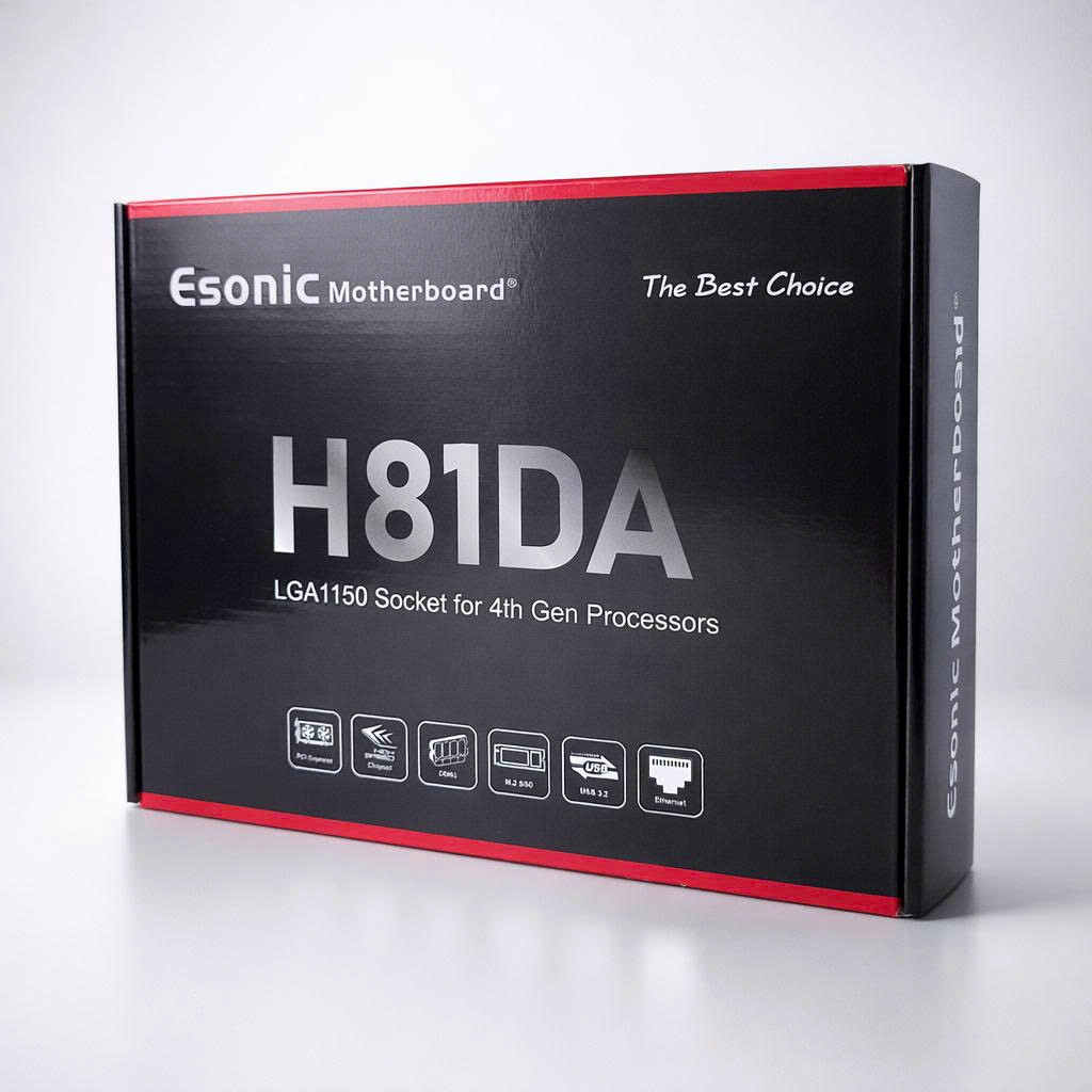 Mainboard H81 Esonic New Full Box, Bảo Hành 36 Tháng