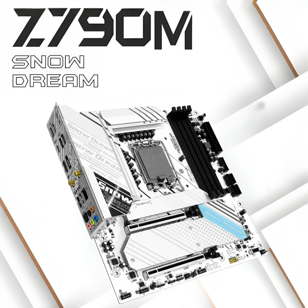 Mainboard JGINYUE Z790 Snow Dream DDR5 Gaming, Bảo Hành 36 Tháng
