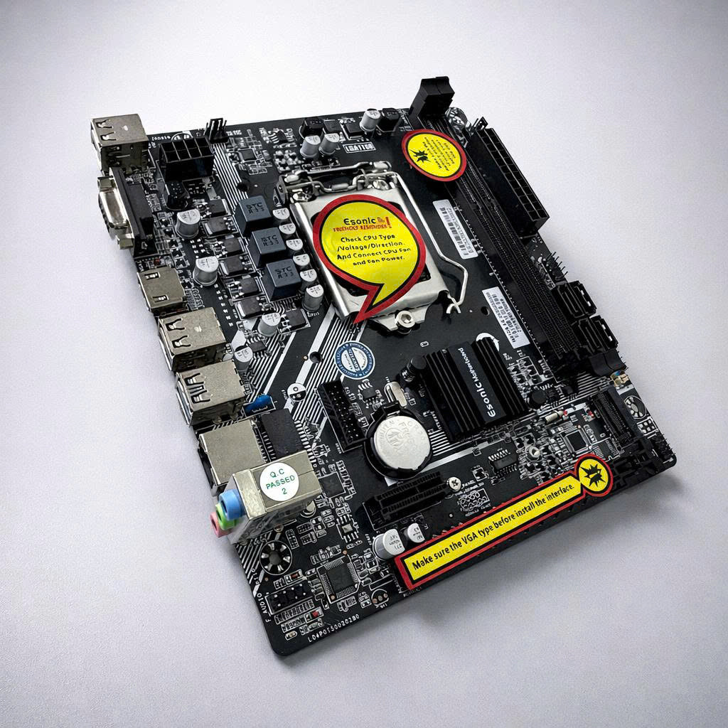 Mainboard H81 Esonic New Full Box, Bảo Hành 36 Tháng
