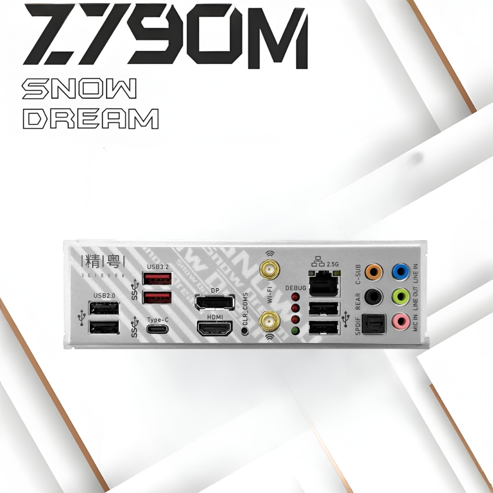 Mainboard JGINYUE Z790 Snow Dream DDR5 Gaming, Bảo Hành 36 Tháng