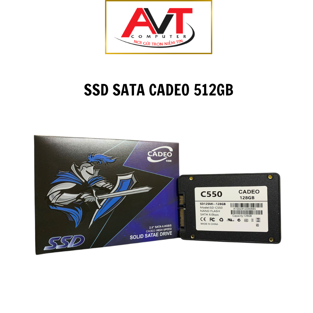 Ổ cứng SSD gắn trong CADEO SATA 2.5 inch 512GB - Bảo Hành 60 Tháng