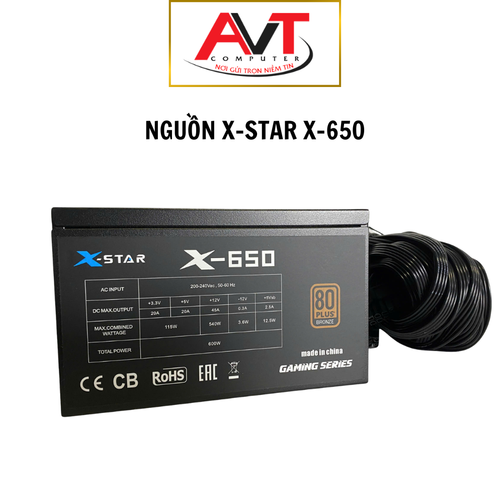 NGUỒN MÁY TÍNH XSTAR X-650 (650W-230V)