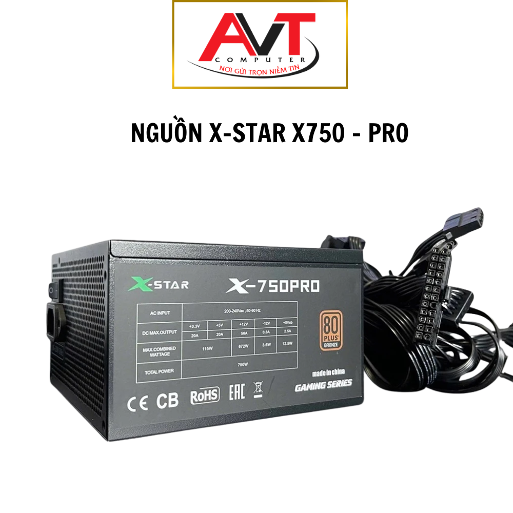 NGUỒN MÁY TÍNH XSTAR X-750 Pro bảo hành chính hãng 36 tháng