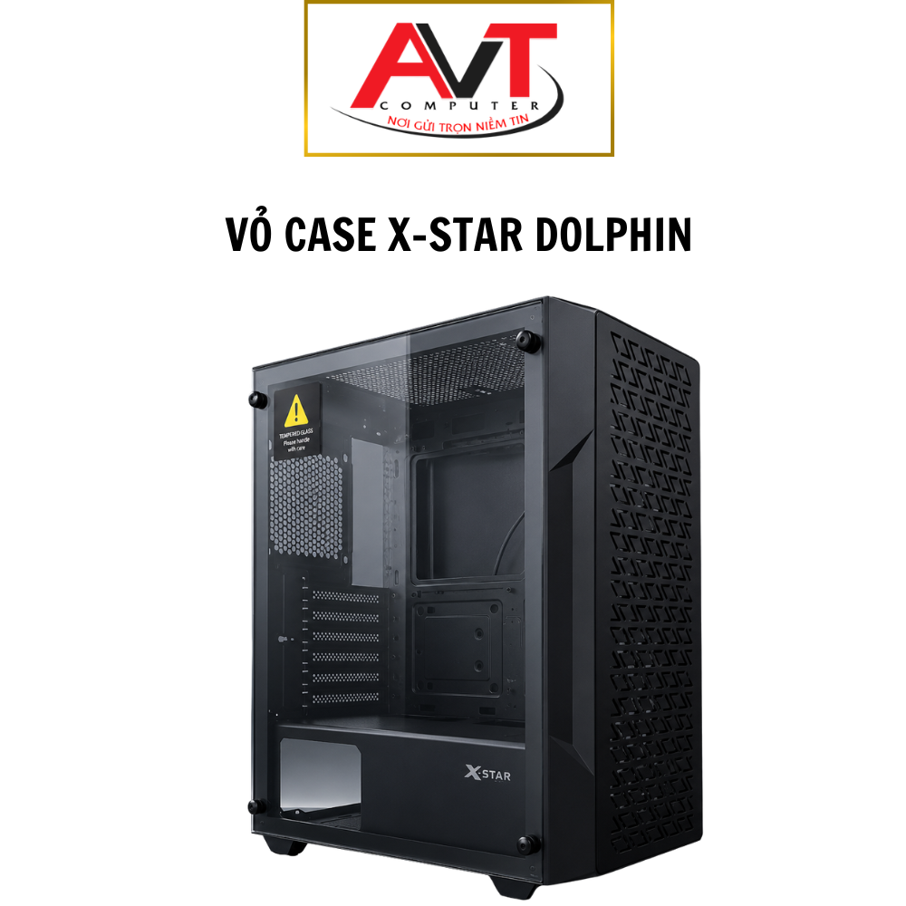 Vỏ Case Tặng Kèm 3 Fan - XSTAR - DOPHIN M-ATX Hàng Chính Hãng Mới 100%