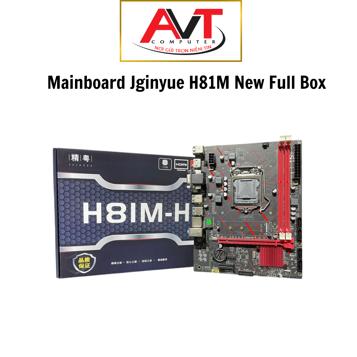 Mainboard JGINYUE H81M-H NEW Fullbox - Bảo Hành 36 Tháng