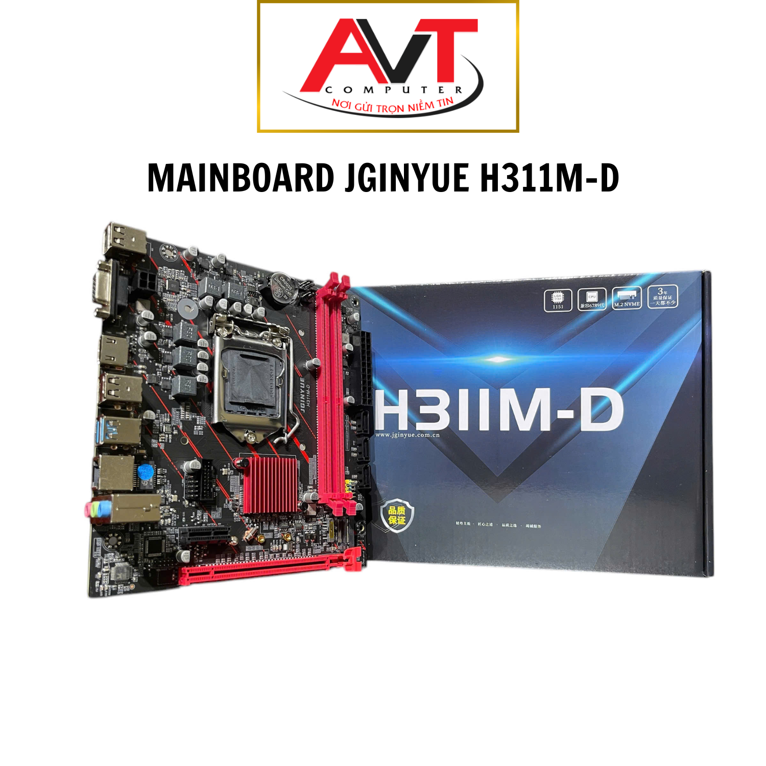 Mainboard JGINYUE H311-D NEW - Bảo Hành 36 tháng