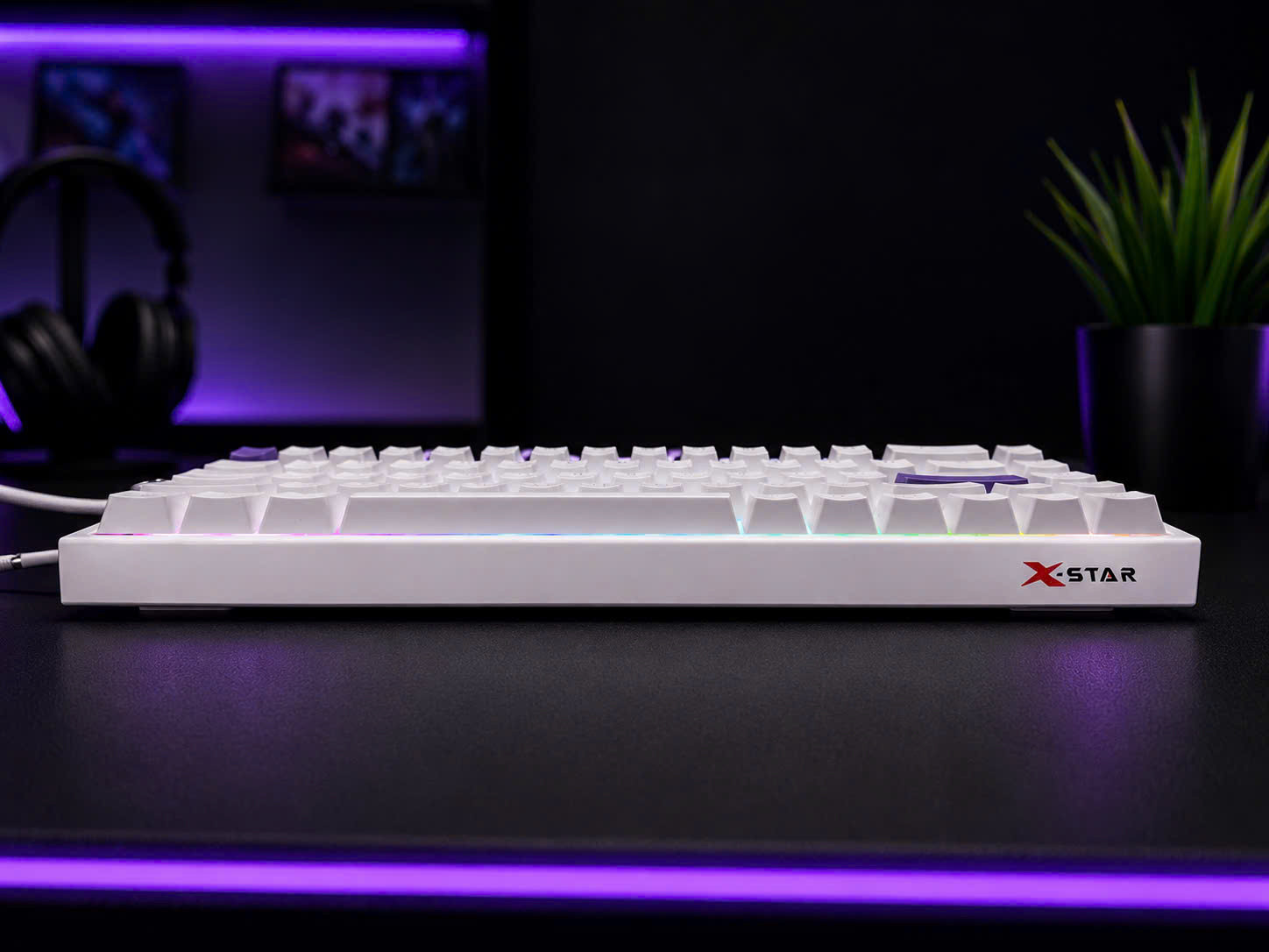 Bàn Phím Cơ X-STAR X68 PRO Wireless RGB Hot Swap 68 Phím Bluetooth/2.4G/USB-C Gaming