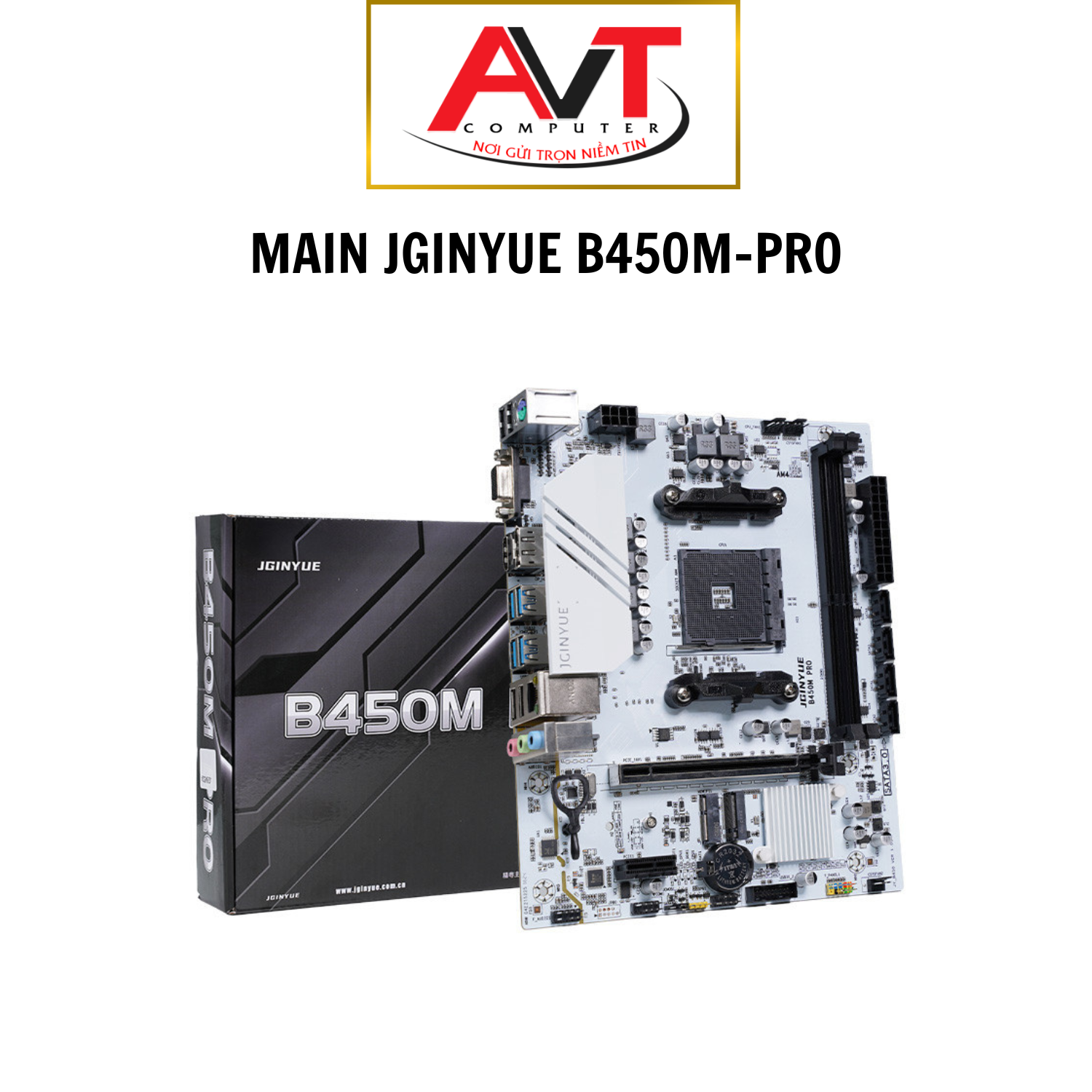 Mainboard JGINYUE B450M PRO ARGB - Bảo hành 36 tháng