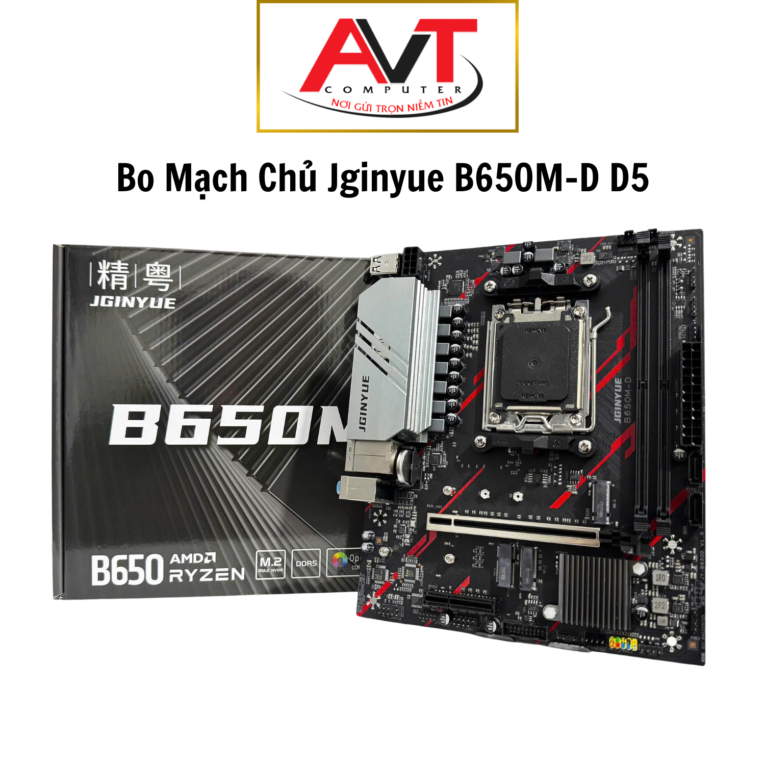 Mainboard Jginyue B650M-D New Full Box, Bảo Hành 36 Tháng