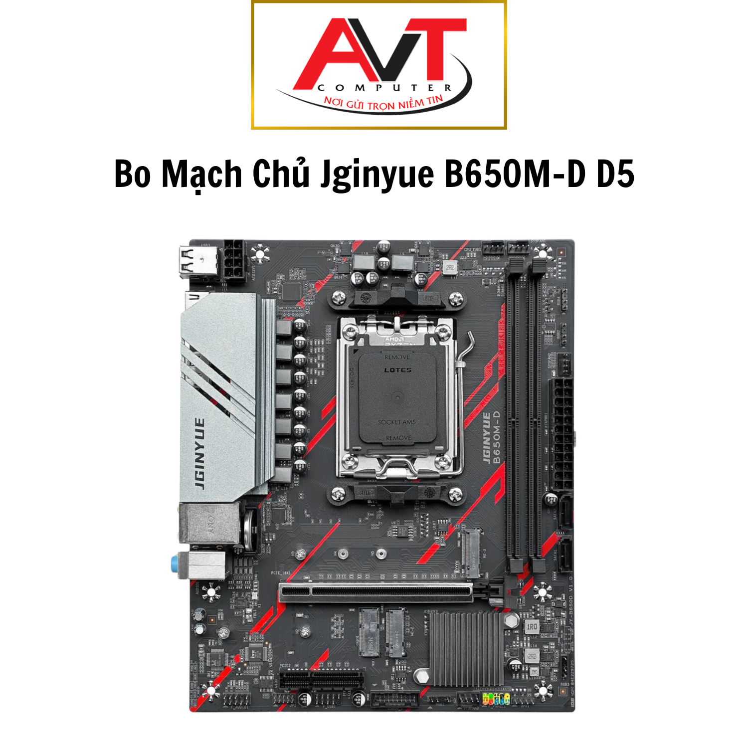 Mainboard Jginyue B650M-D New Full Box, Bảo Hành 36 Tháng