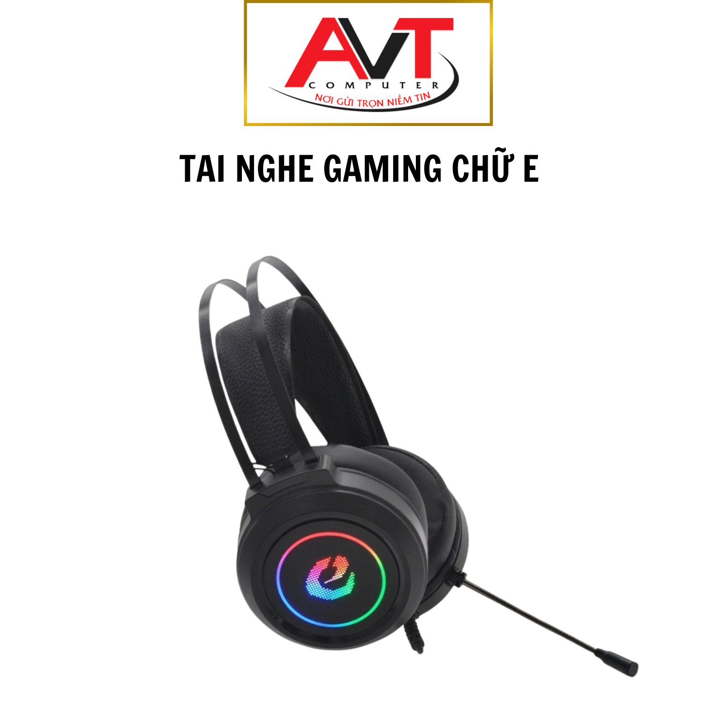 Tai nghe Gaming chữ E LED (Đầu USB)