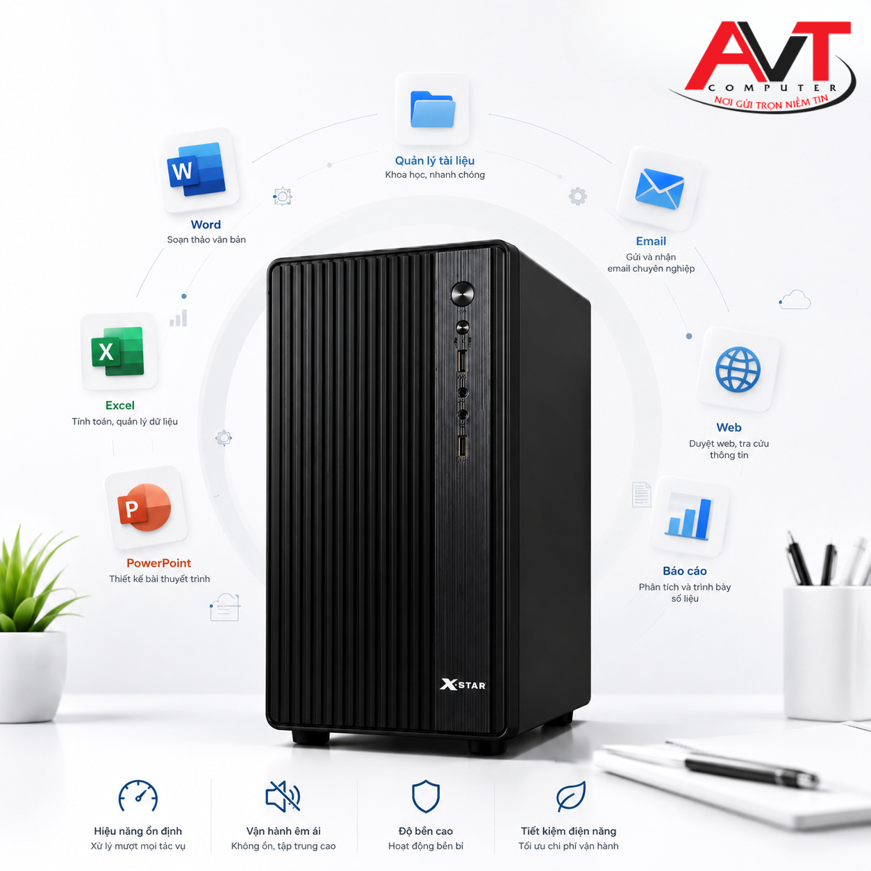 PC Văn Phòng I5 12400 - RAM 16GB - SSD 256GB Nvme