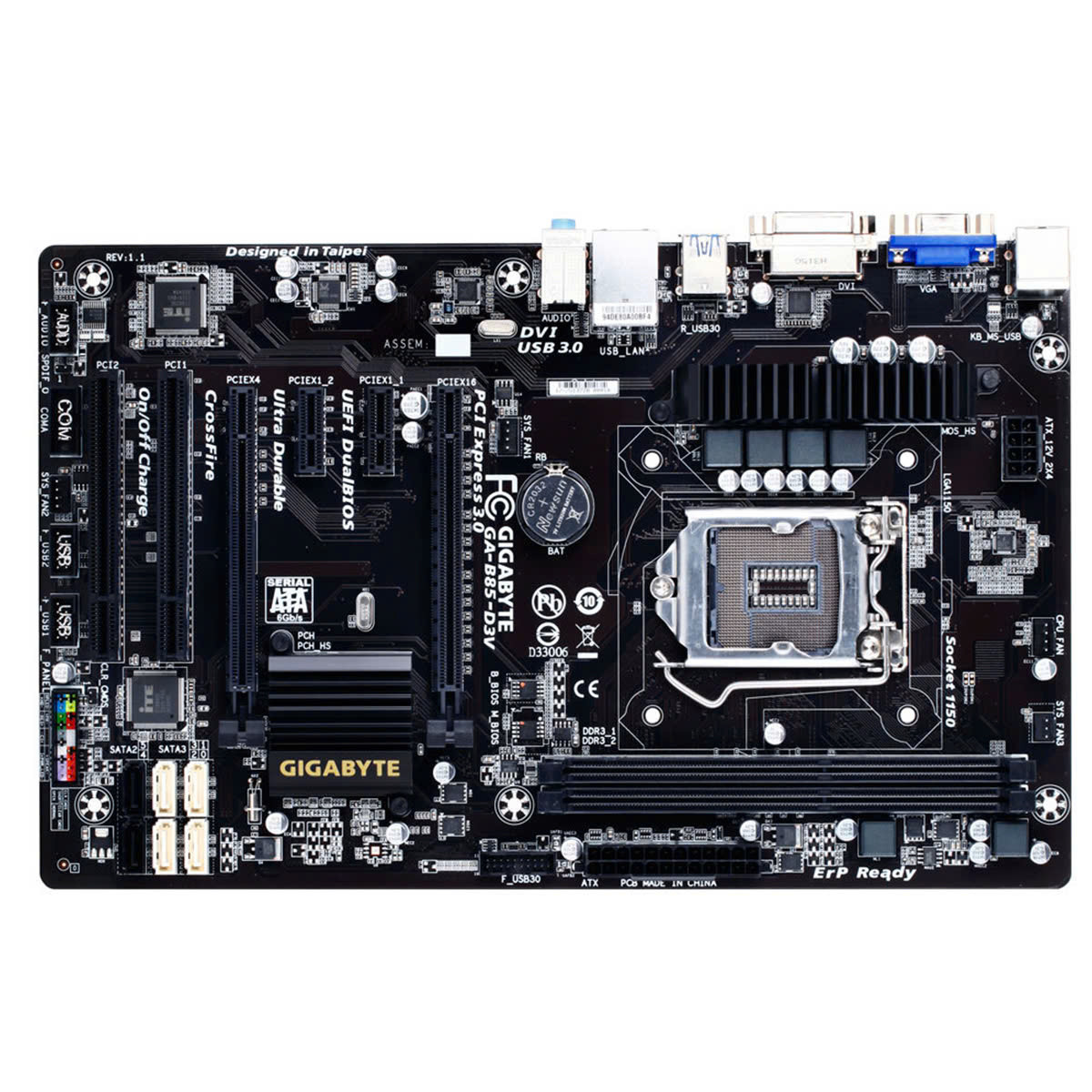 Mainboard GIGABYTE GA-B85M-D3V rev. 2.0 - Bảo Hành 24 Tháng