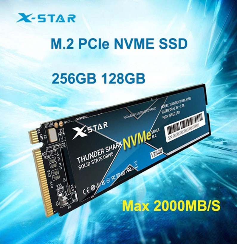 Ổ cứng gắn trong SSD XStar NVMe 256 Gb (NVMe PCIe/ Gen3x4 M2.2280) NEW 100% - Bảo Hành 36 Tháng