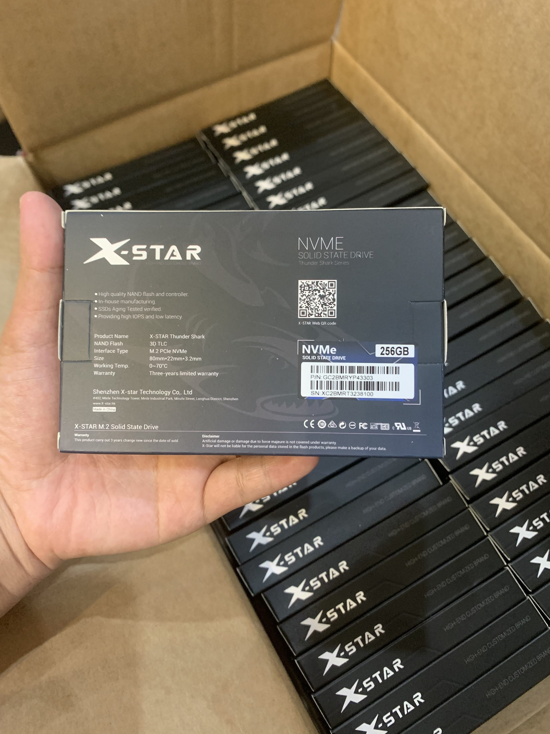 Ổ cứng gắn trong SSD XStar NVMe 256 Gb (NVMe PCIe/ Gen3x4 M2.2280) NEW 100% - Bảo Hành 36 Tháng