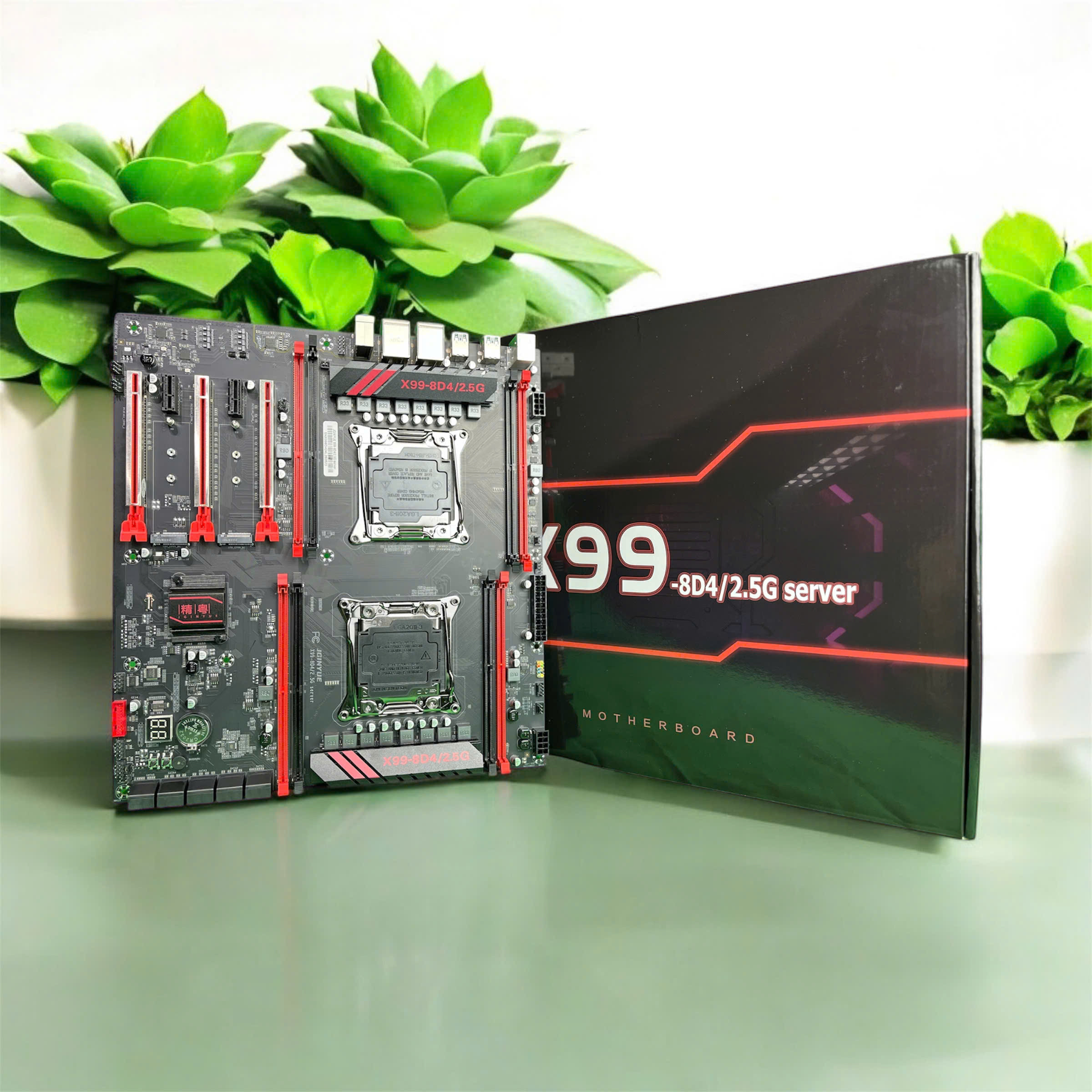 Mainboard JGINYUE X99-8D4/2.5G (V1.41 version) dual circuit