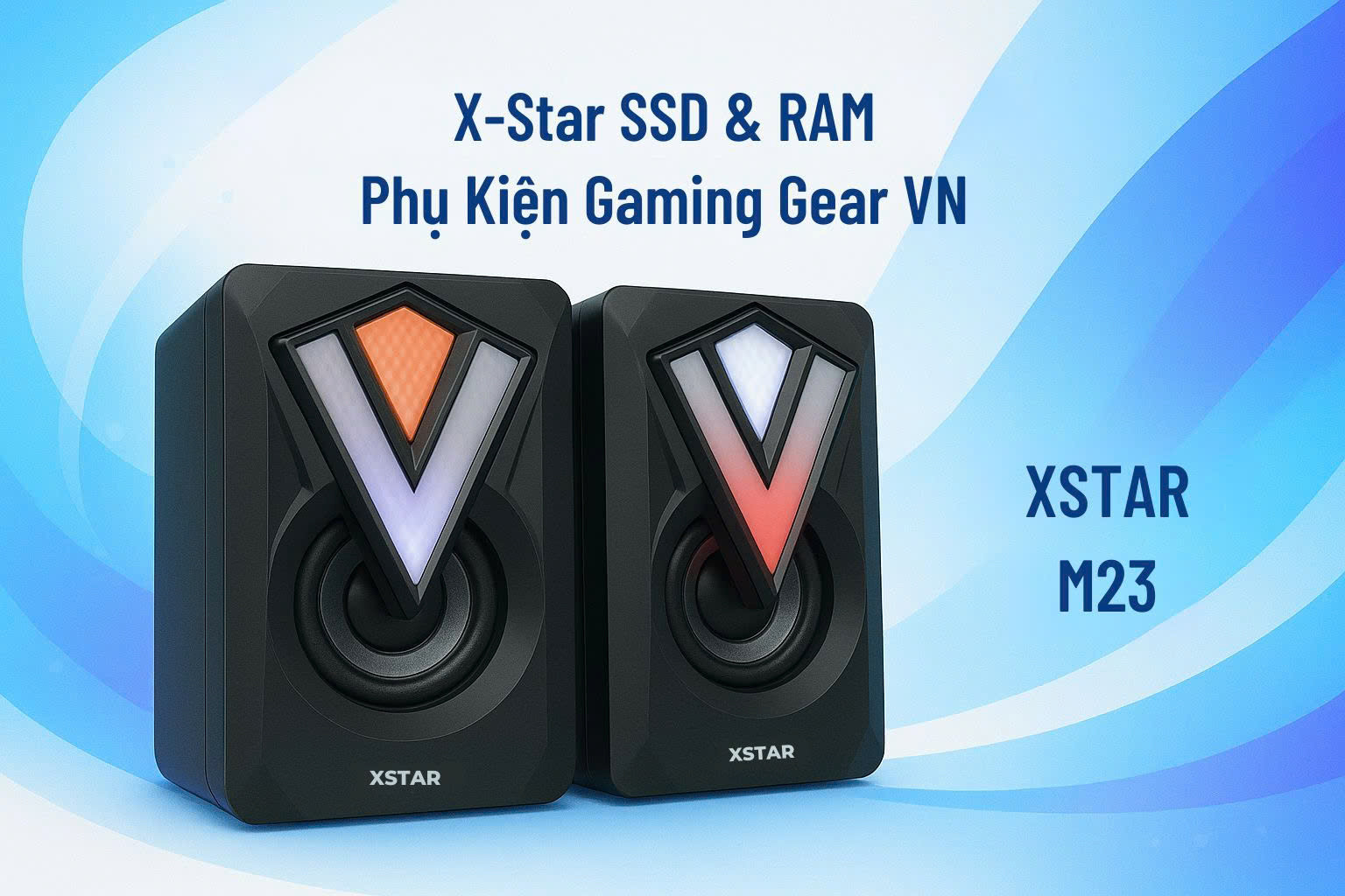 Loa Vi Tính mini 2.0 XSTAR M23 - Led 7 màu