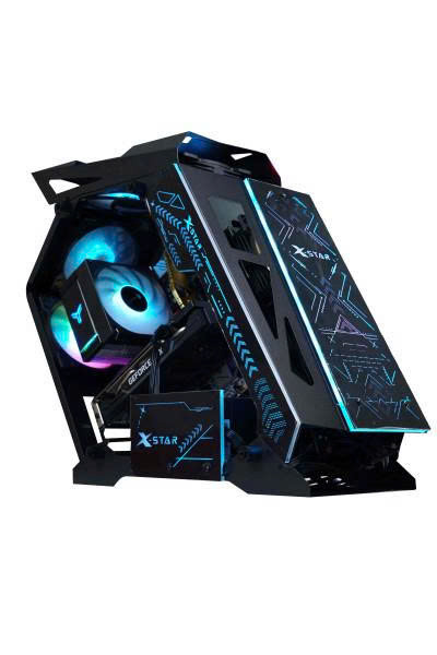 Vỏ Case Máy Tính Robot Xstar Sẵn 3 Fan Led RGB Đen