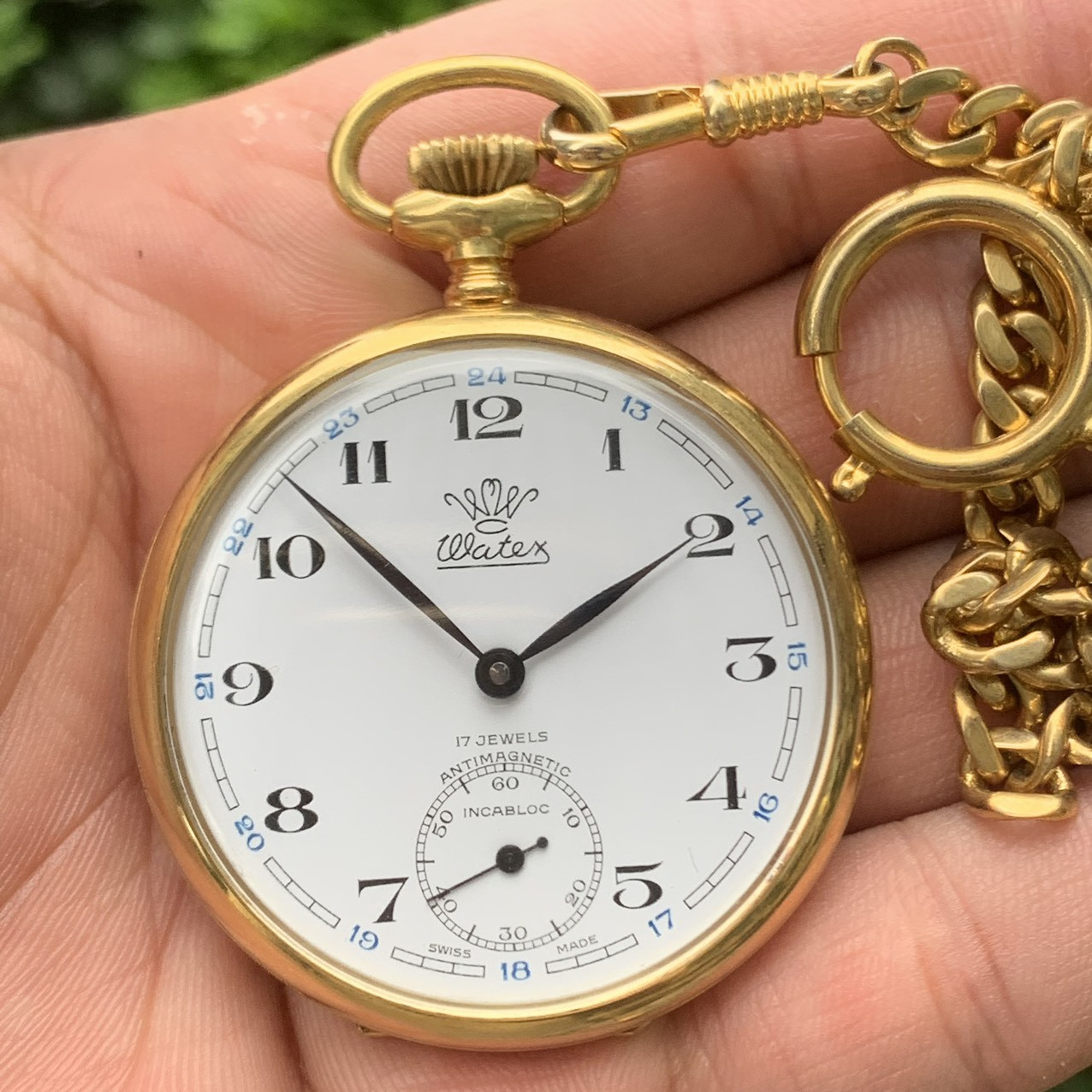 Đồng hồ quả quýt Watex máy Thụy Sĩ cót tay