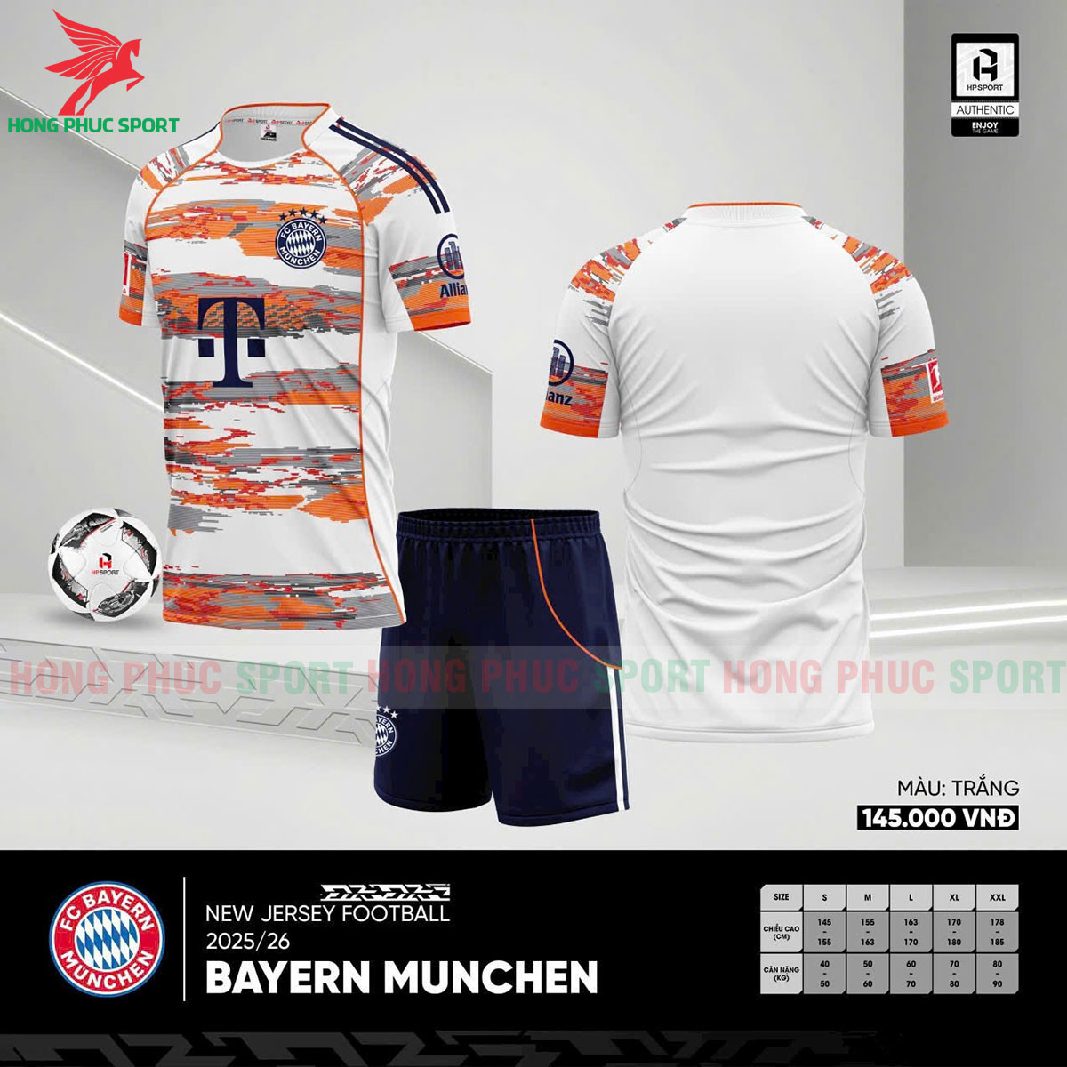 BỘ QUẦN ÁO BÓNG ĐÁ BAYERN MUNICH 2025 – THUN LẠNH CAO CẤP