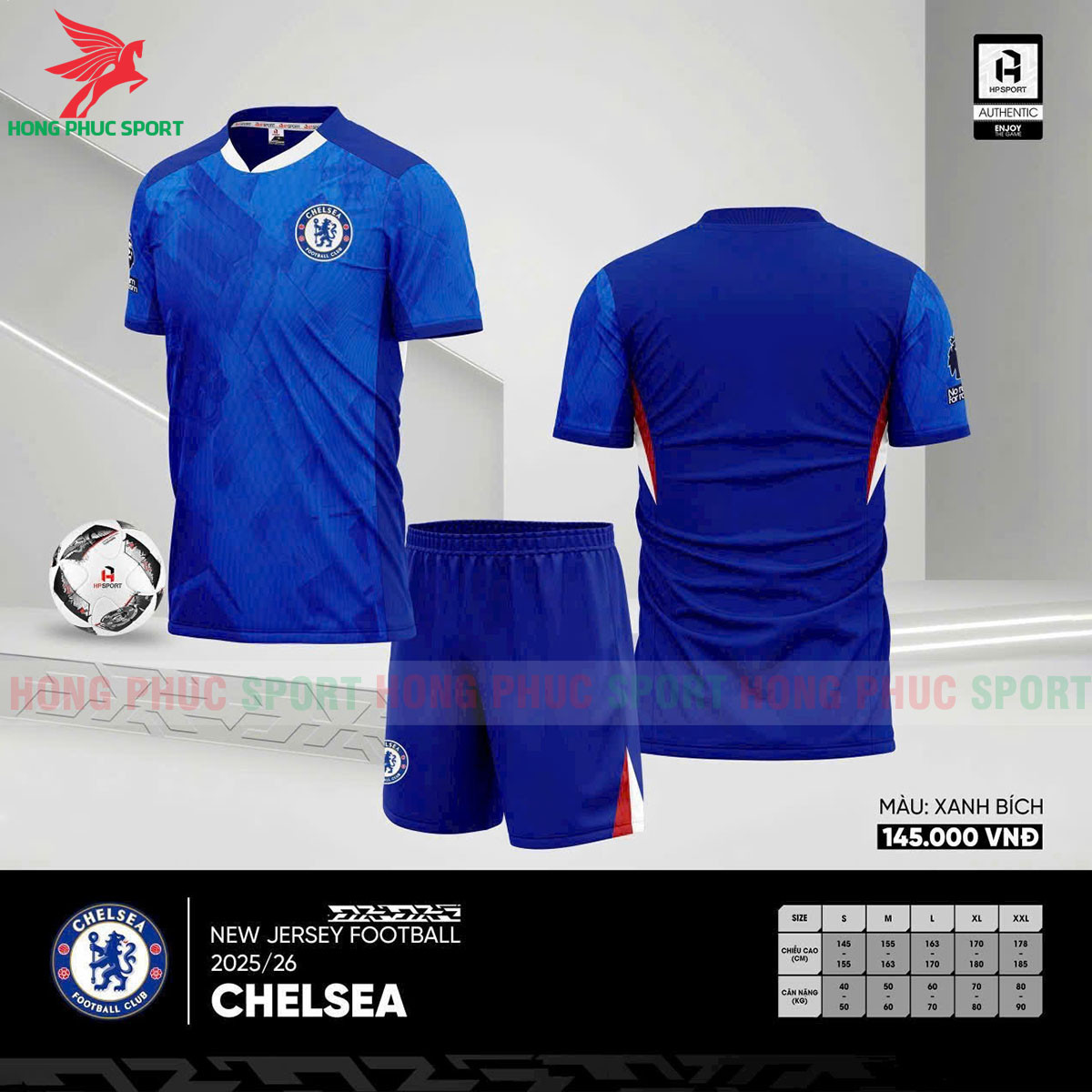 BỘ QUẦN ÁO BÓNG ĐÁ CHELSEA 2025 - THUN LẠNH CAO CẤP
