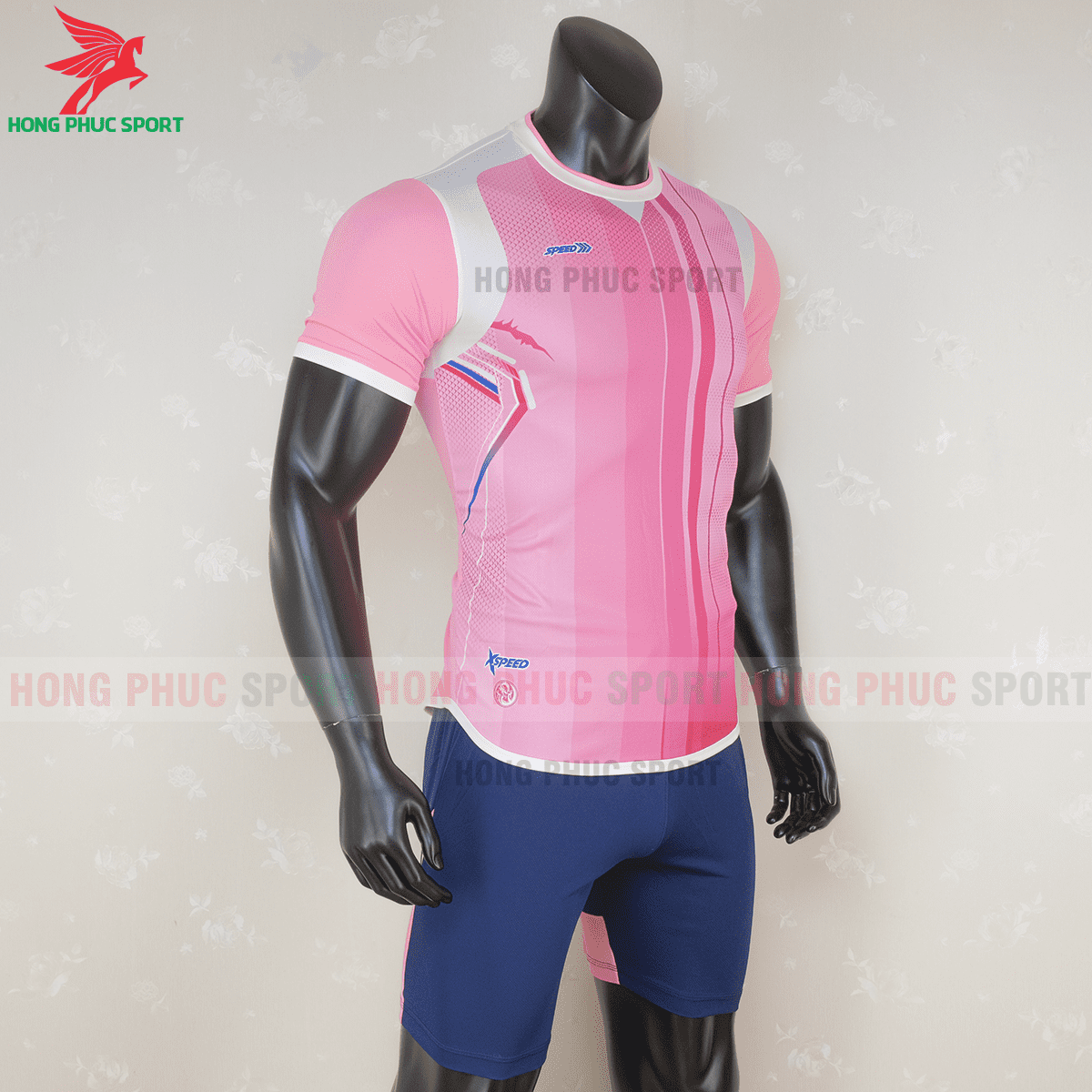 Áo không logo SPEED 2020 hồng(phải)