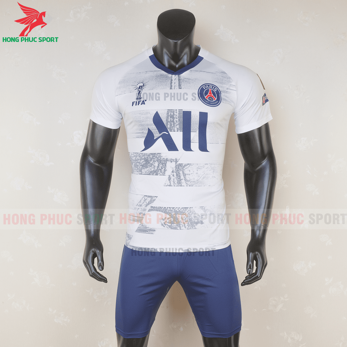 Áo bóng đá Paris Saint Germain 2020 2021 phiên bản fan màu trắng