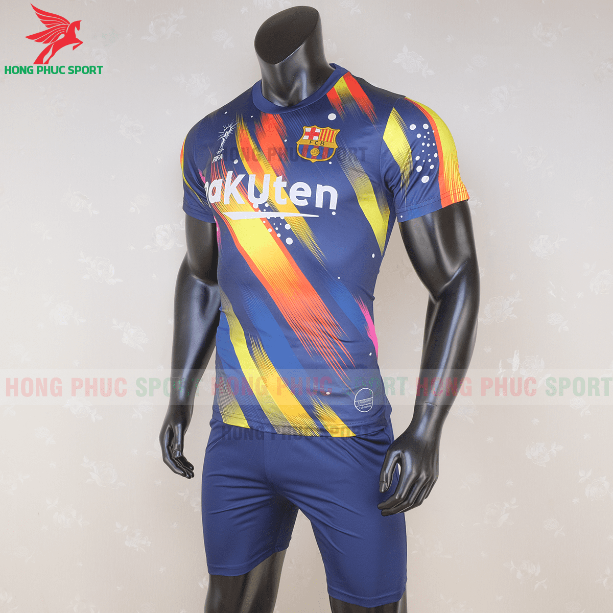 Áo đấu Barcelona 2020 2021 phiên bản FAN mẫu 1(trái)