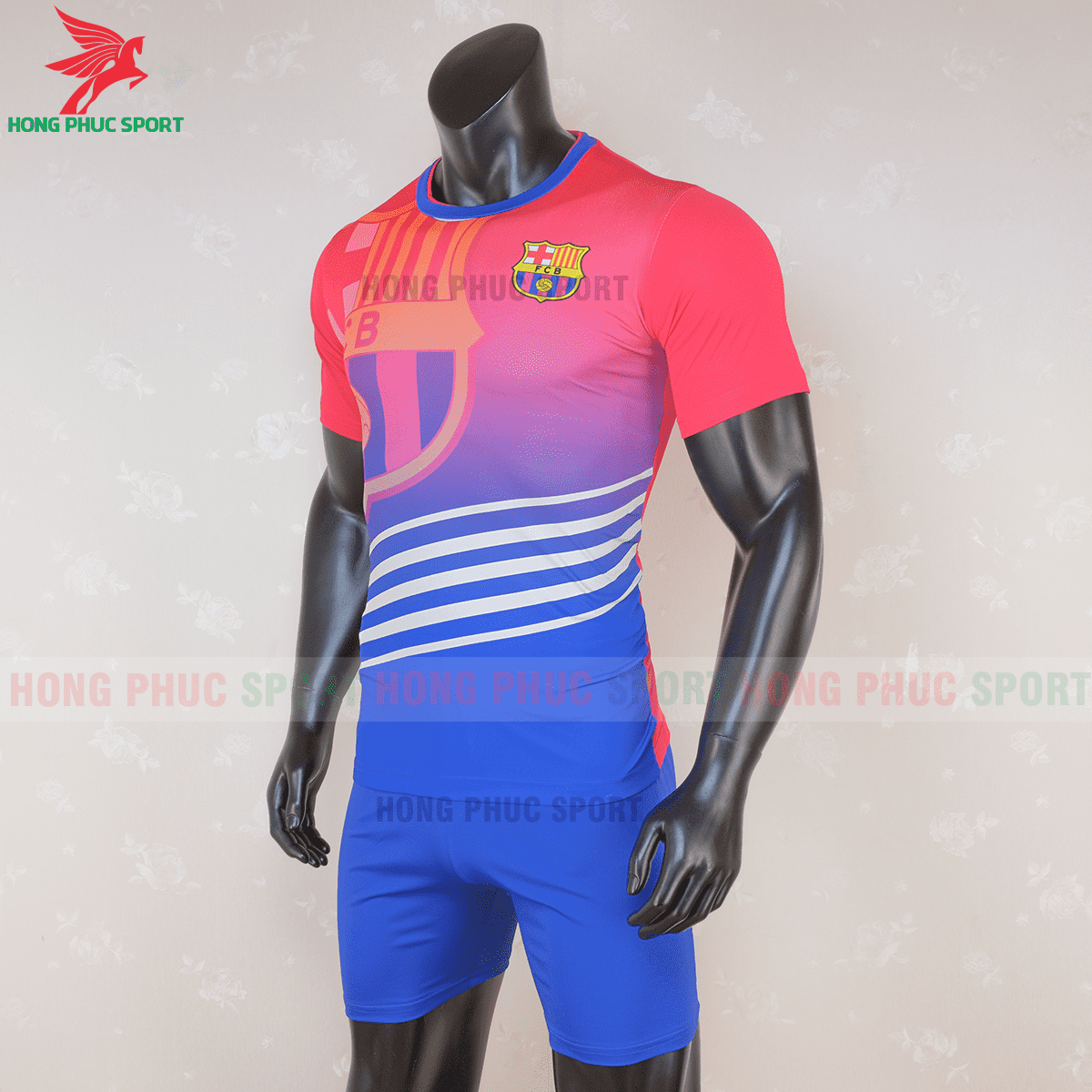 Áo đấu Barcelona 2020 2021 phiên bản FAN mẫu 3(trái)