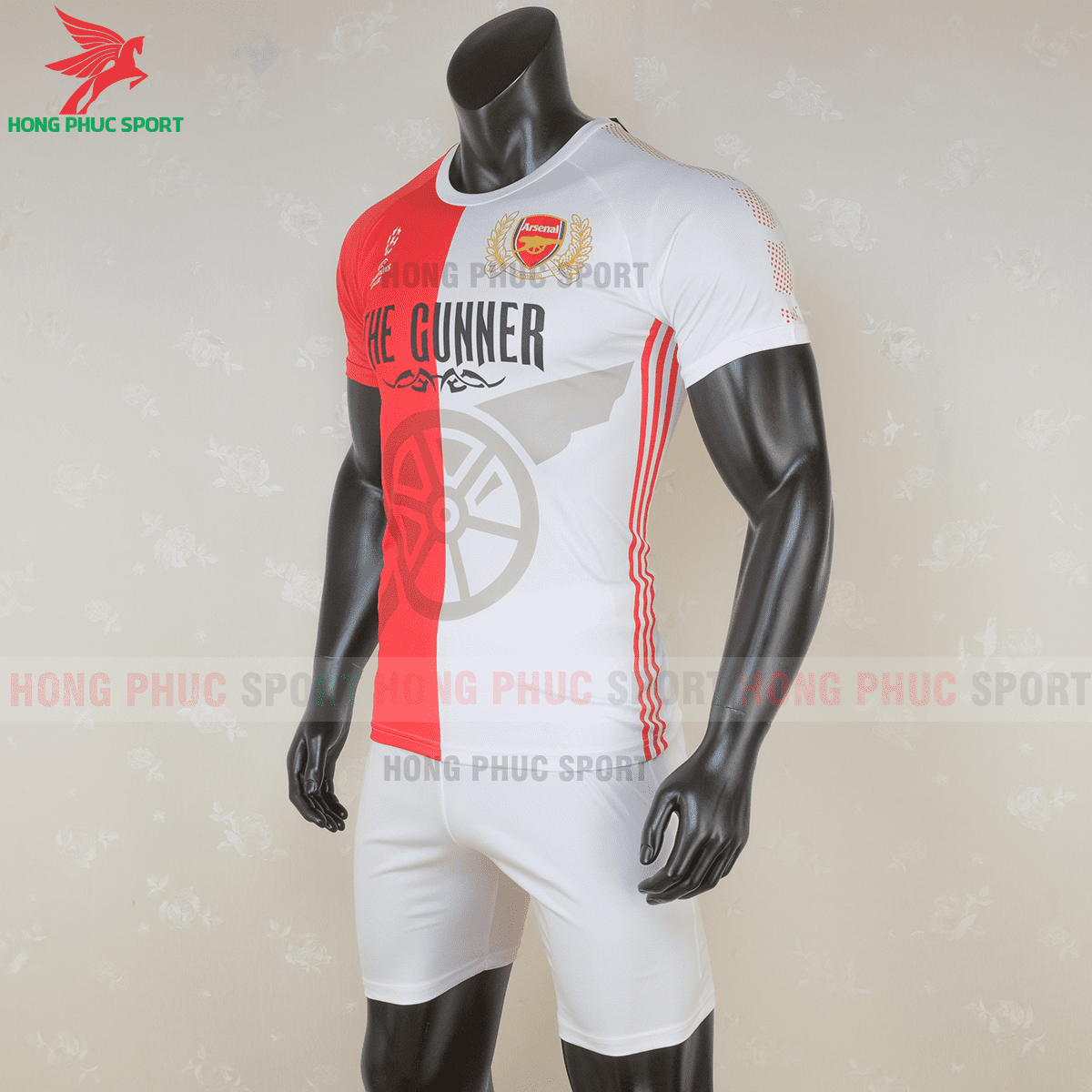 Áo đấu Arsenal 2020 2021 phiên bản fan mẫu 1(trái)