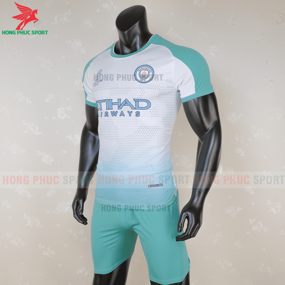 Áo đấu  Manchester City 2020 2021 phiên bản fan mẫu 2(trái)