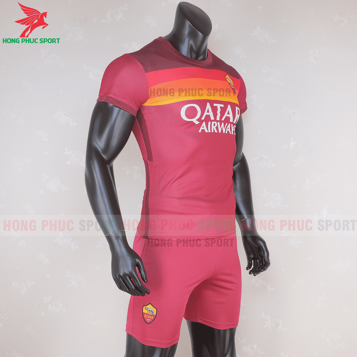 Áo đấu As Roma 2020 2021 sân nhà(PHẢI)