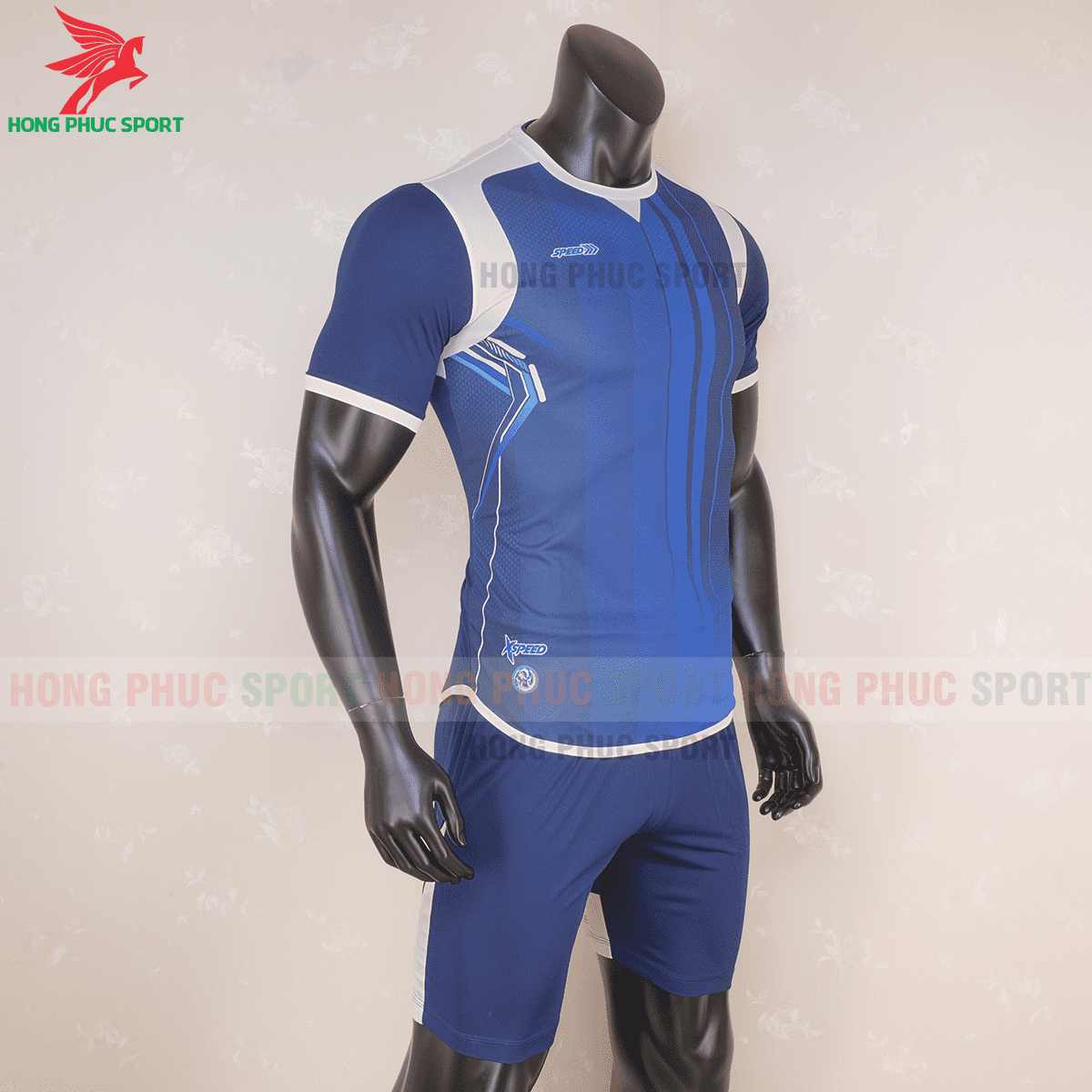 Áo không logo SPEED 2020 xanh đậm(phải)