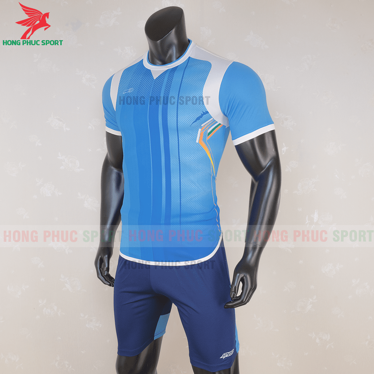 Áo không logo SPEED 2020 xanh lam(trái)