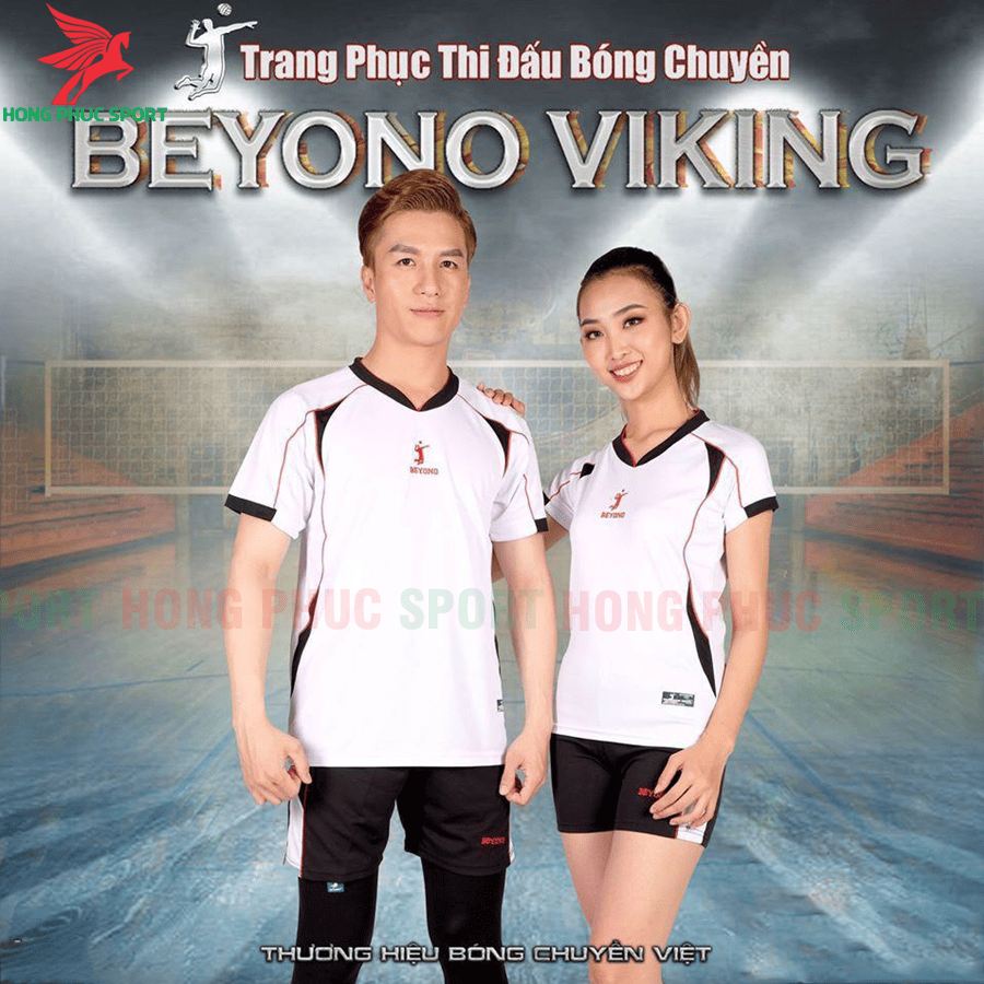 Áo bóng chuyền Beyono 2020 Viking màu trắng