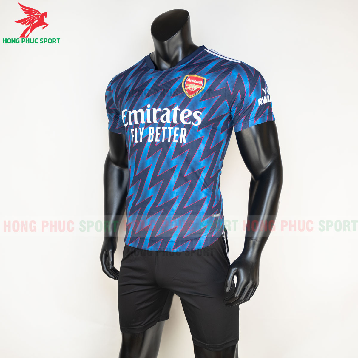 Áo đấu Arsenal 2021 2022 mẫu thứ 3 (trái)