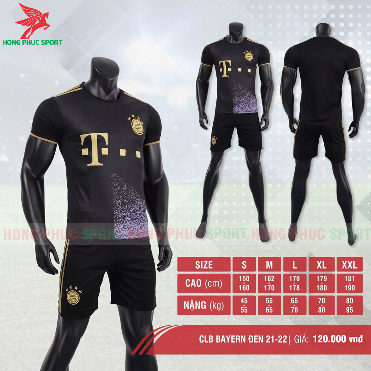 BỘ QUẦN ÁO ĐẤU BAYERN MUNICH 2021 2022 SÂN KHÁCH - THUN LẠNH CAO CẤP