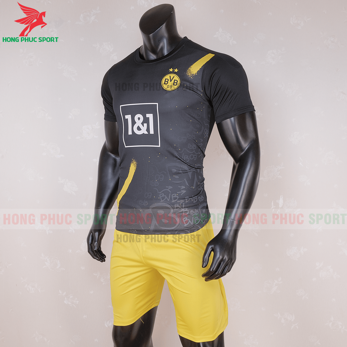 Áo đấu Dortmund 2020 sân khách (trái)