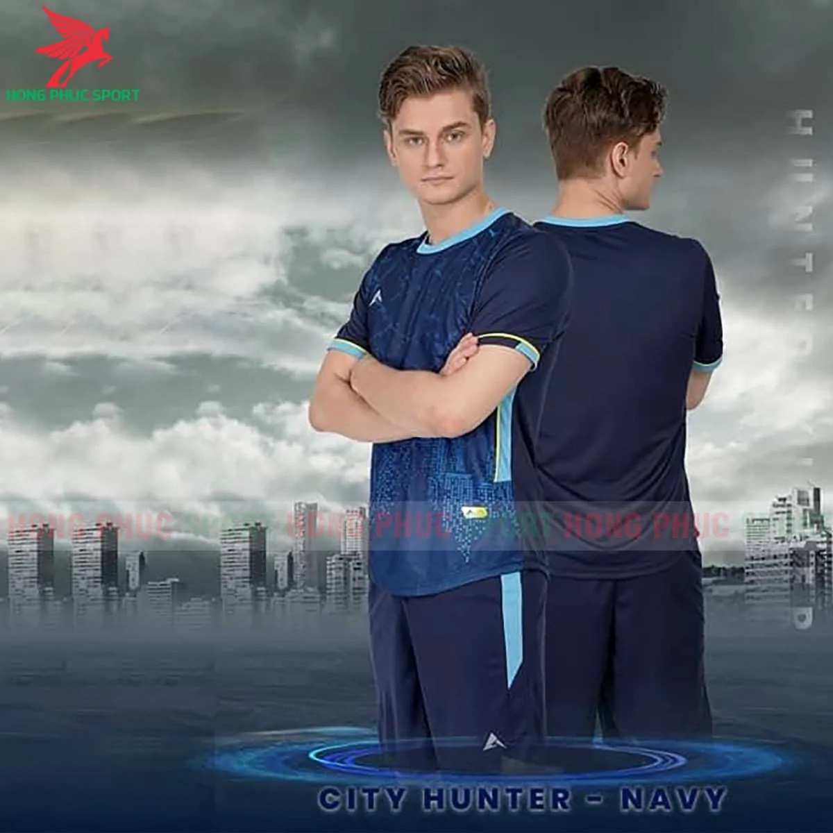 BỘ QUẦN ÁO BÓNG ĐÁ KHÔNG LOGO KAIWIN CITY HUNTER XANH NAVY – HÀNG VIỆT NAM