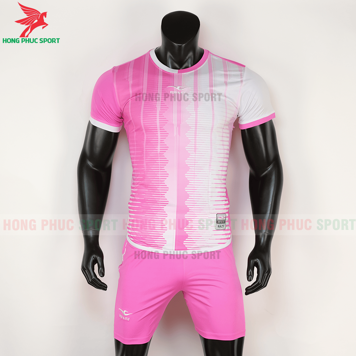Áo Keep&Fly Razy 2020 hồng trắng (trước)
