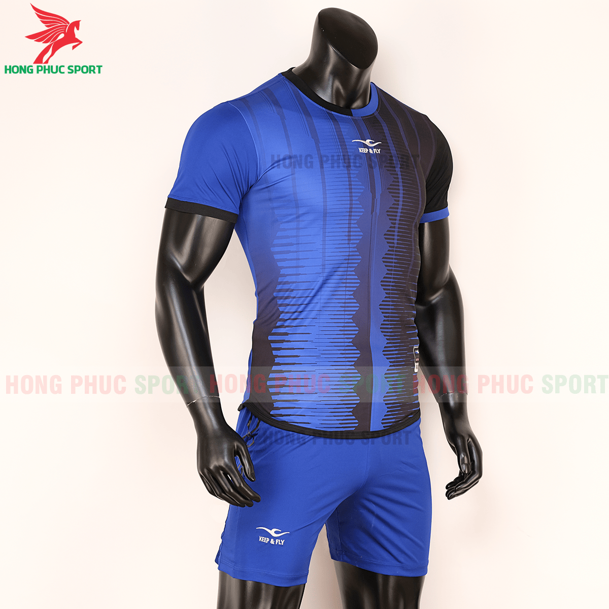Áo keep and fly Razy 2020 xanh dương phối đen (phải) 