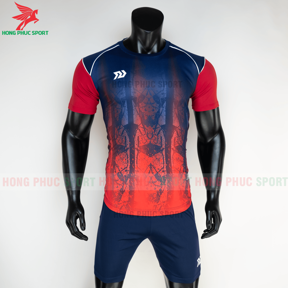 Áo đá banh không logo Bulbal Hades 2021 màu đỏ (trước)