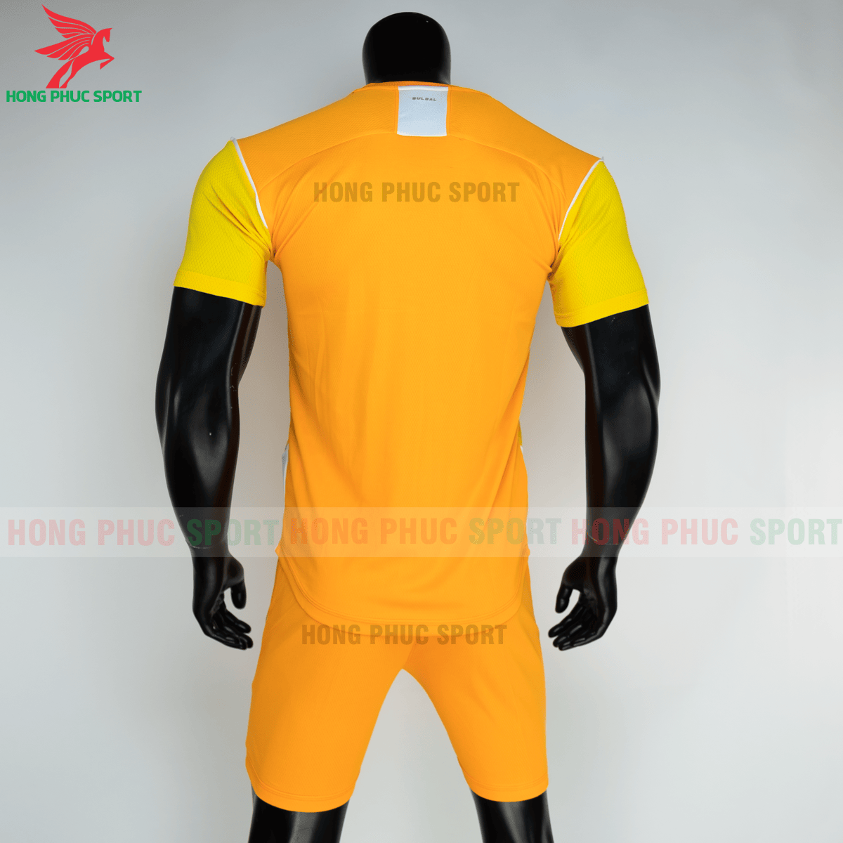 Áo đá banh không logo Bulbal Hades 2021 màu vàng (sau)