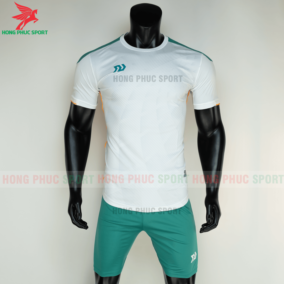 Áo đá banh không logo Bulbal Lotus 2021 màu Trắng (trước)