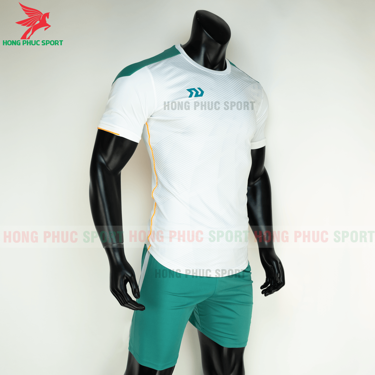 Áo đá banh không logo Bulbal Lotus 2021 màu Trắng (phải)