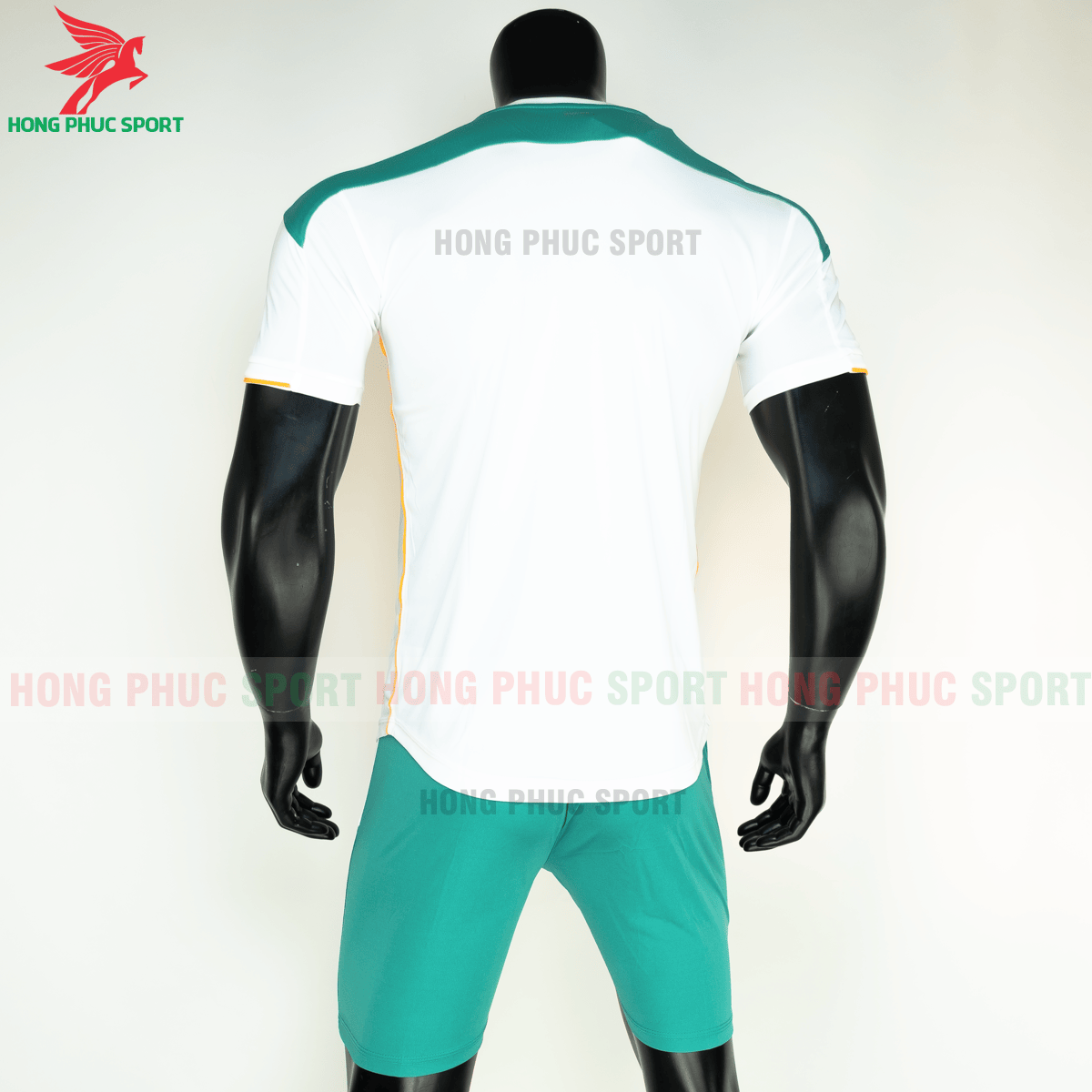 Áo đá banh không logo Bulbal Lotus 2021 màu Trắng (sau)