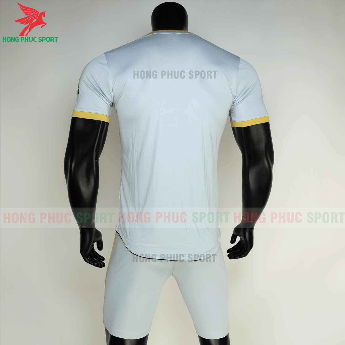 Áo đá banh không logo RIKI FURIOR 2021 màu trắng (sau)